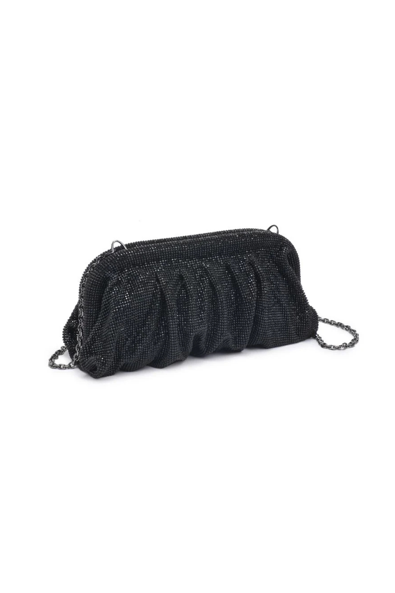 Black Rhinestone Evening Bag