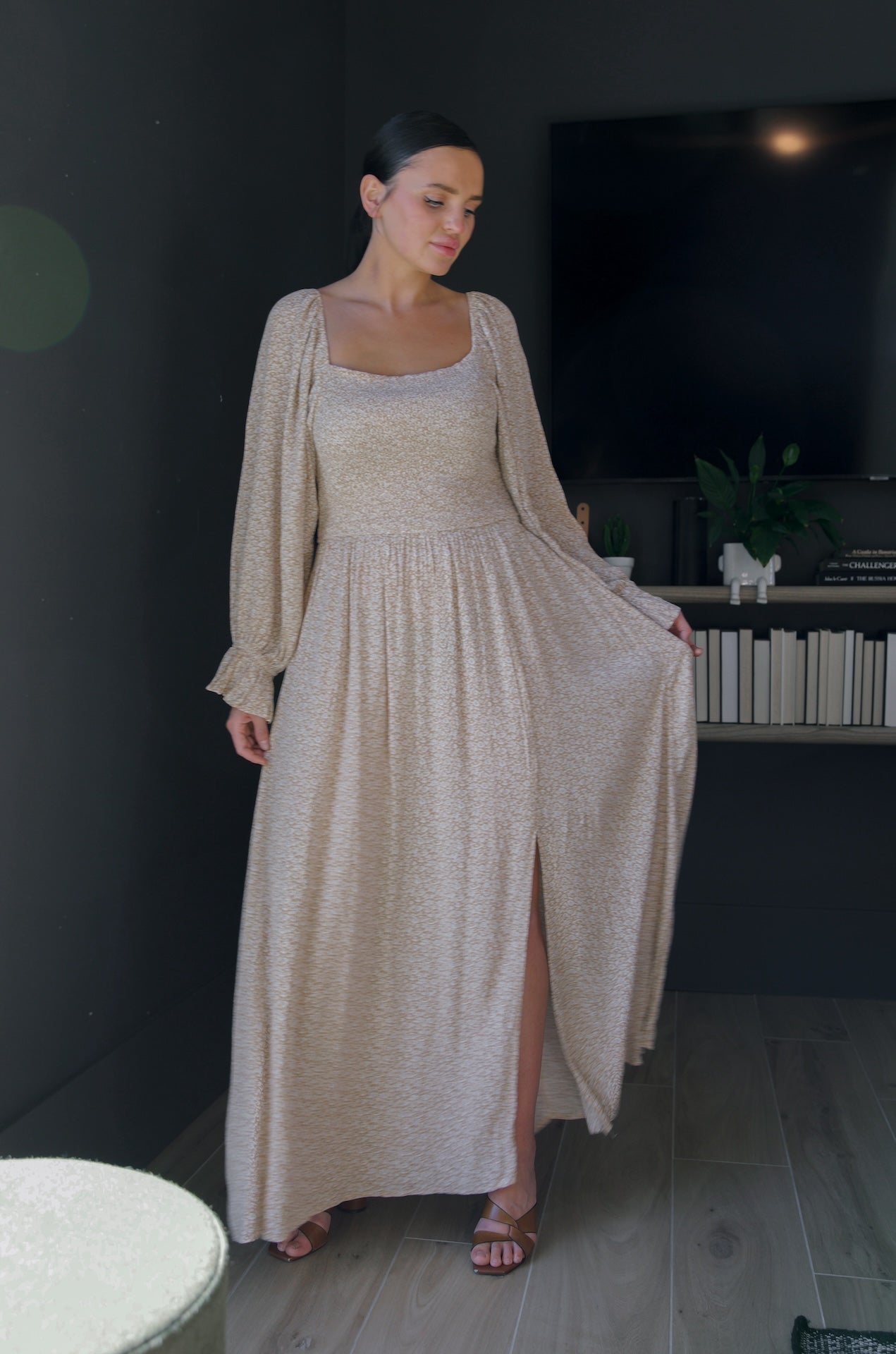 Nyra Square Neck Maxi Dress