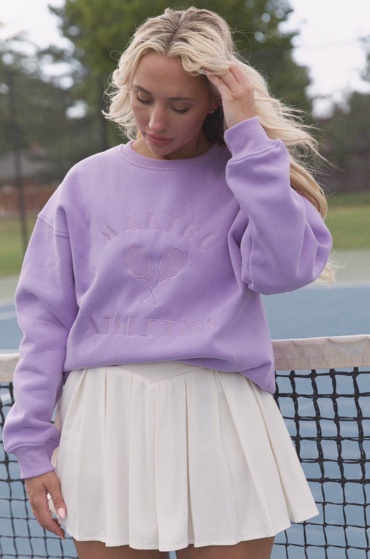 Tennis best sale skirt sweatshirt