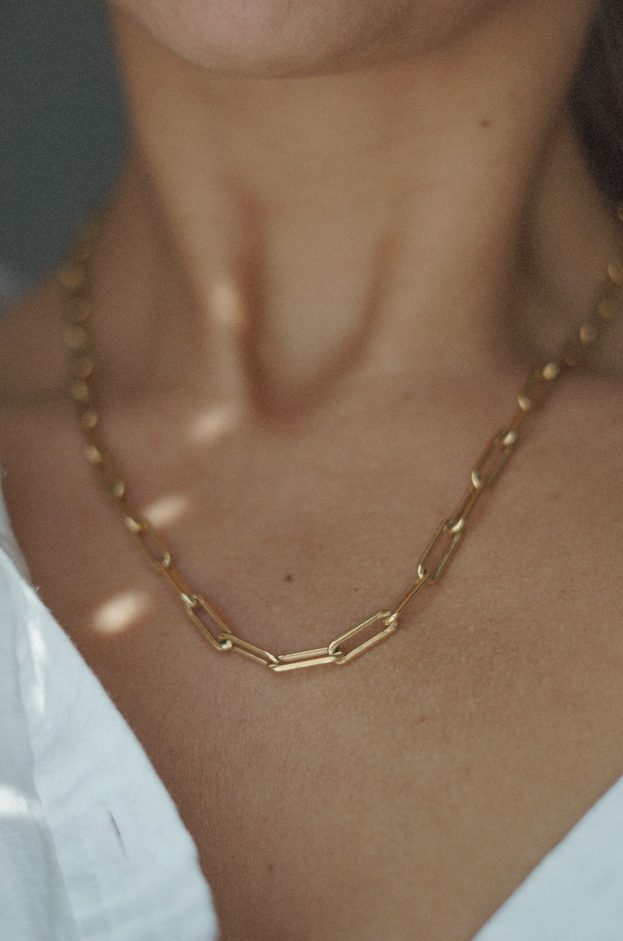 18k Gold Filled Thick Chain Necklace