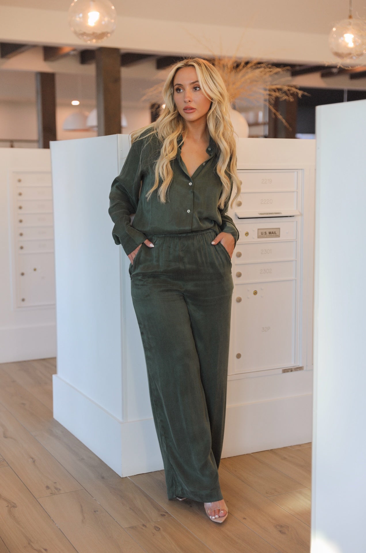 Olive Oasis Pants Set