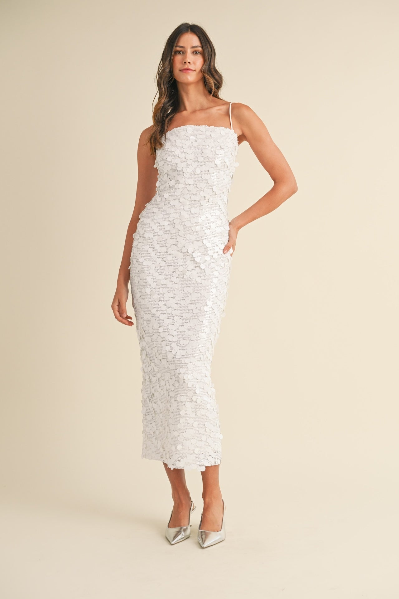 White Spaghetti Strap Dress