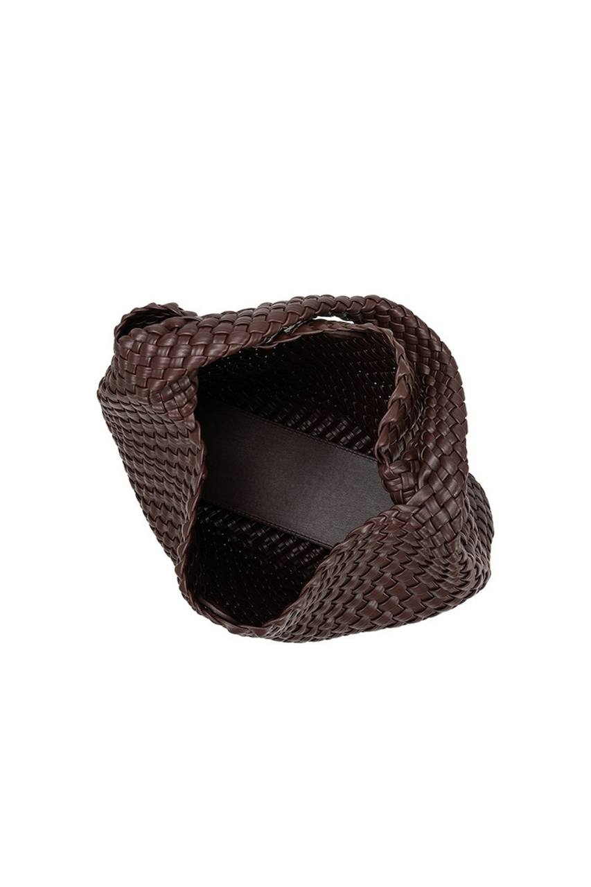 Johanna Espresso Large Recycled Vegan Shoulder Bag