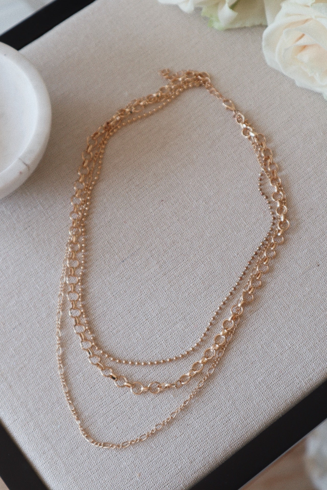 Stacked Multi Strand Necklace