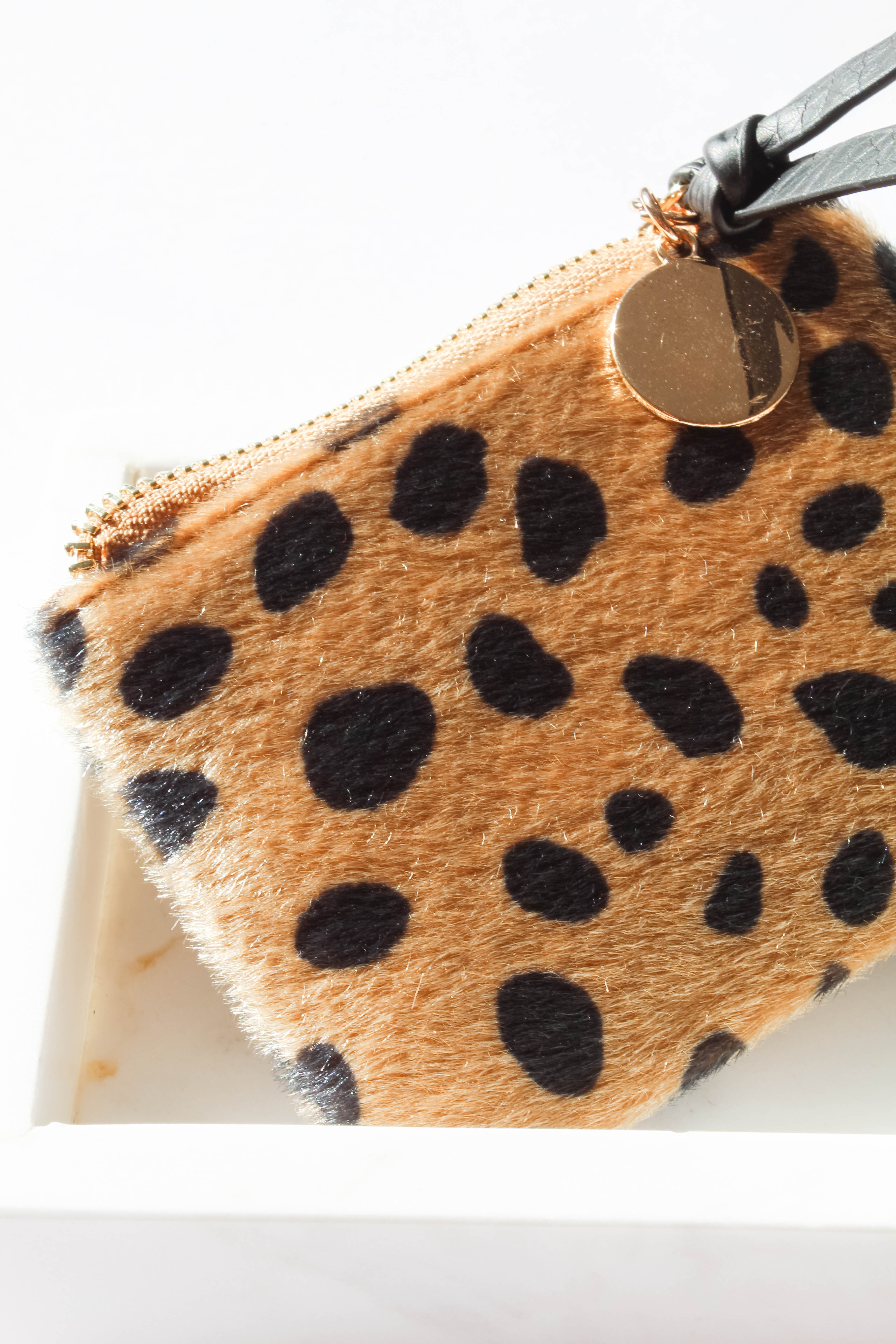 Faux fur coin purse hot sale