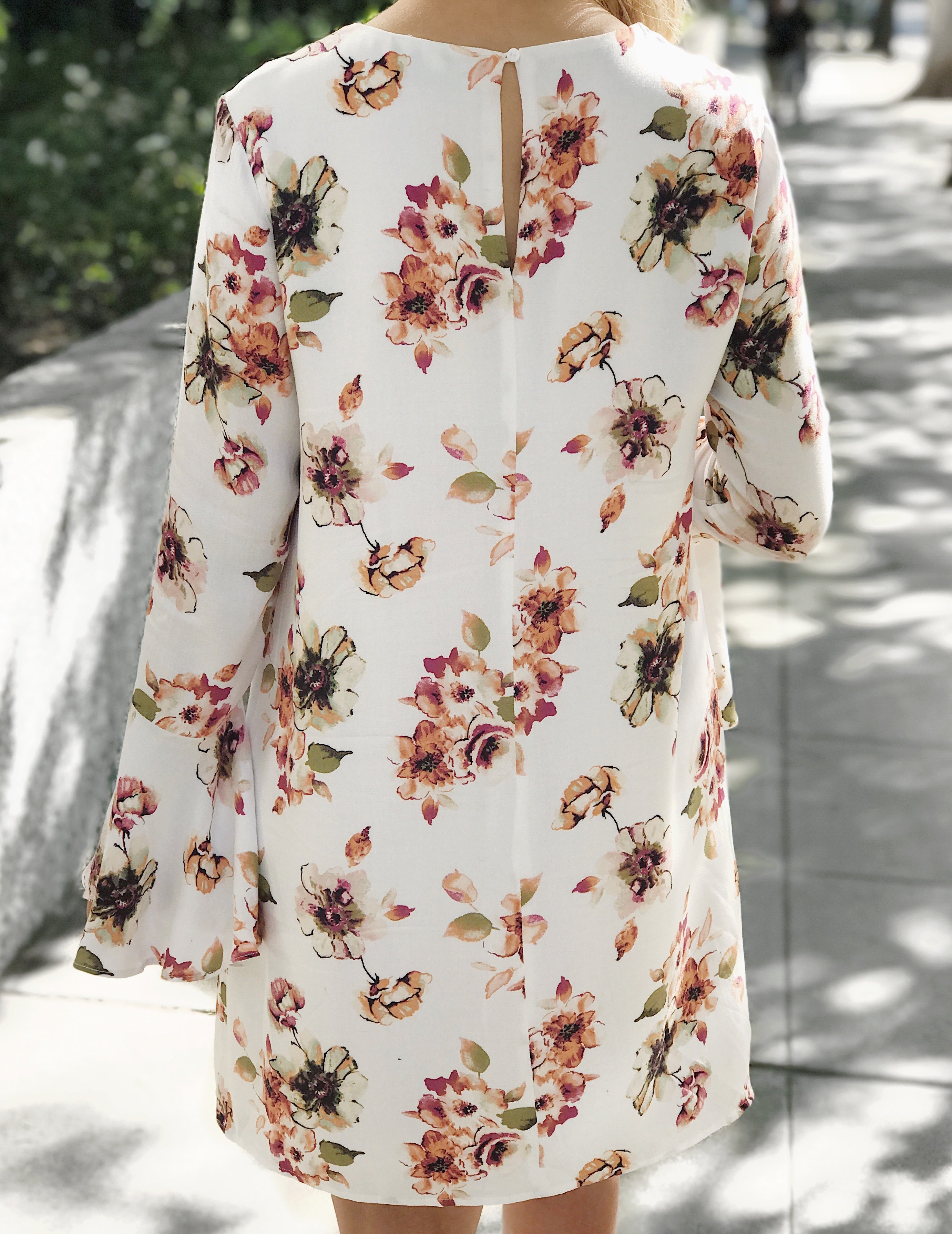 Fleur Cream Floral Dress