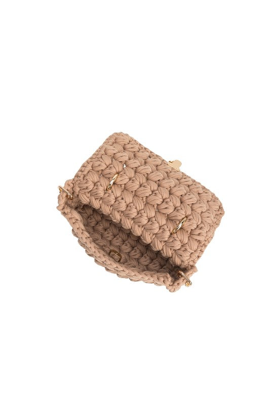 Avery Tan Knit Bag - Melie Bianco