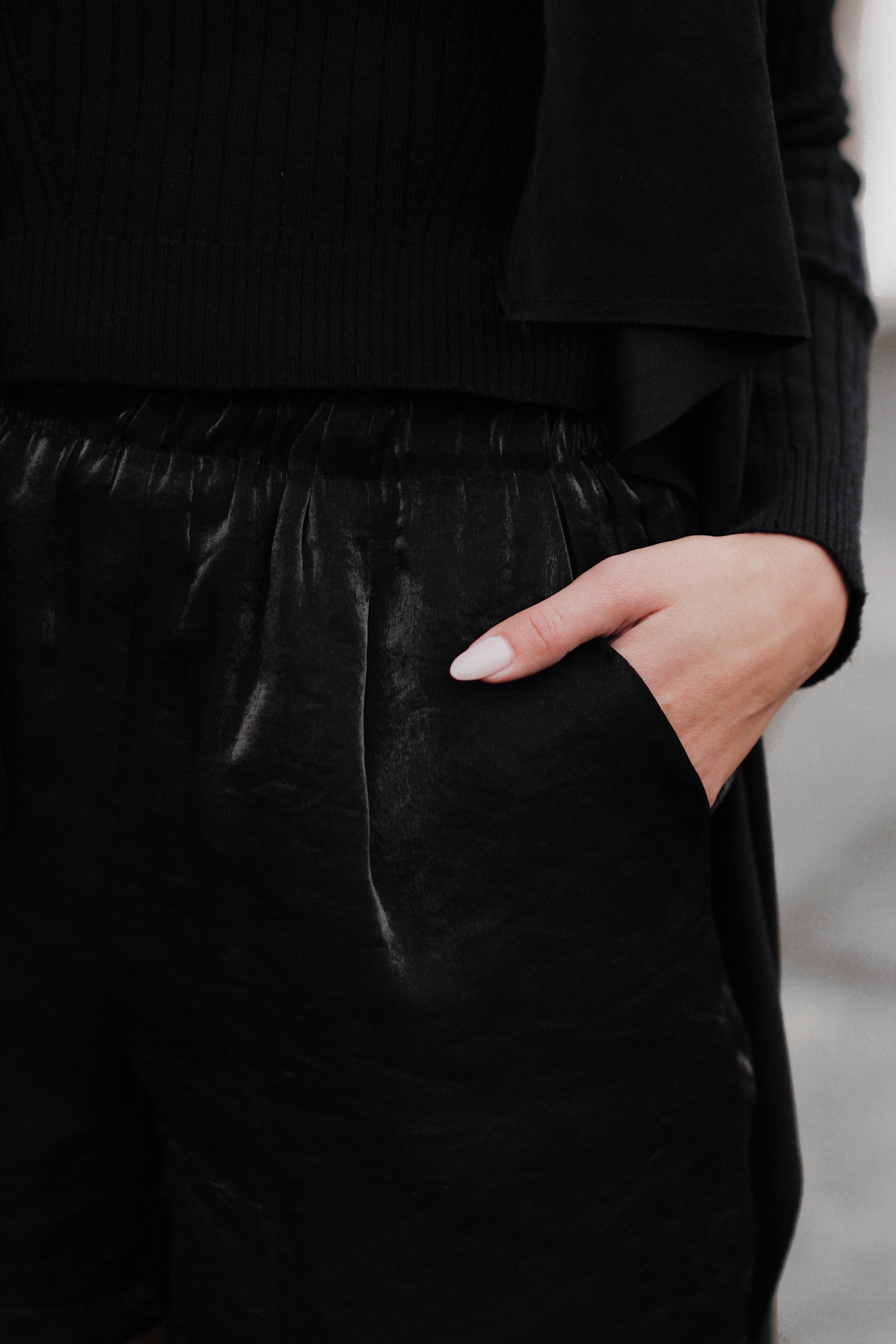 Elle Black Formal Shorts