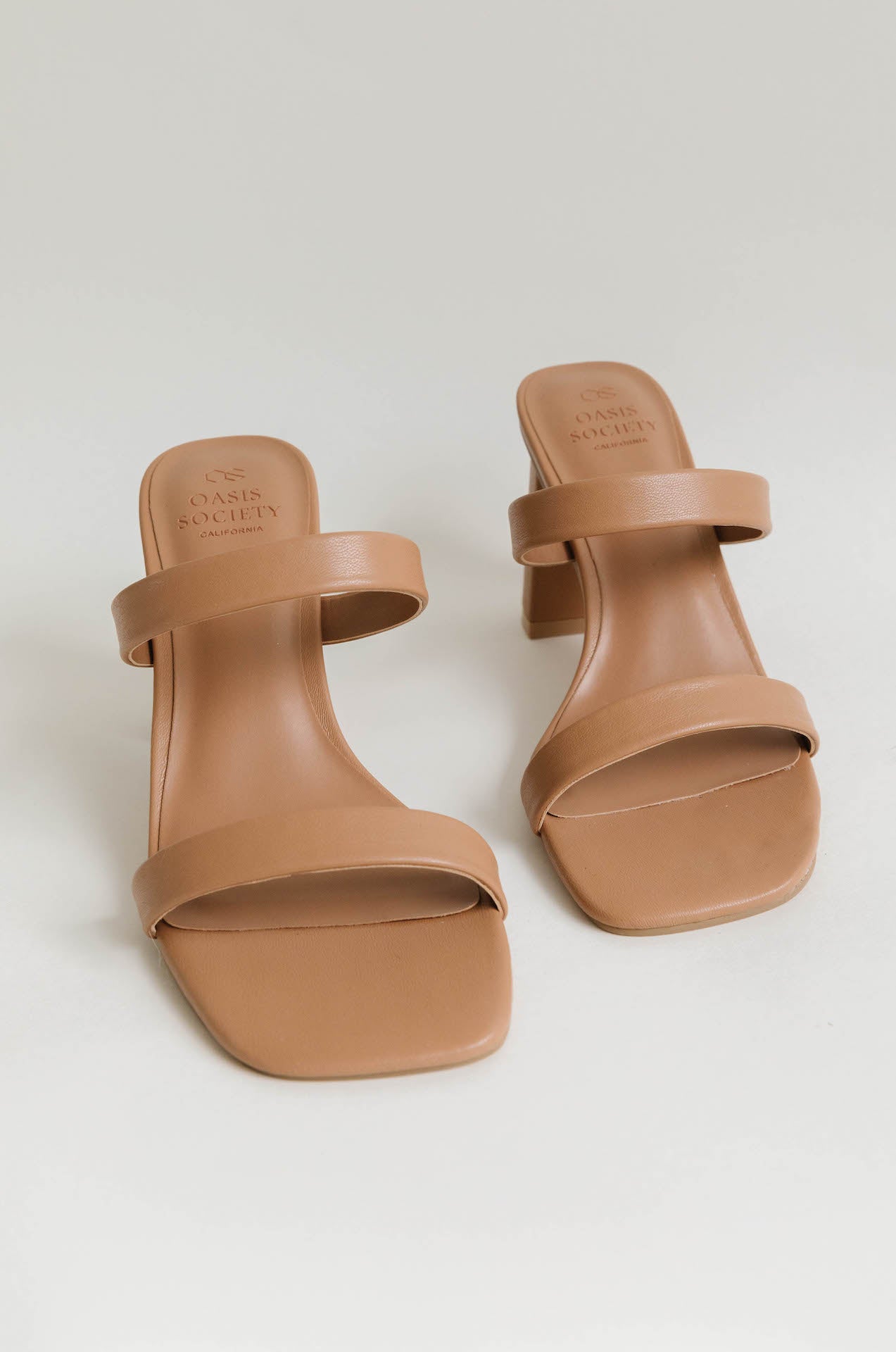 Tan strappy sandals online heels