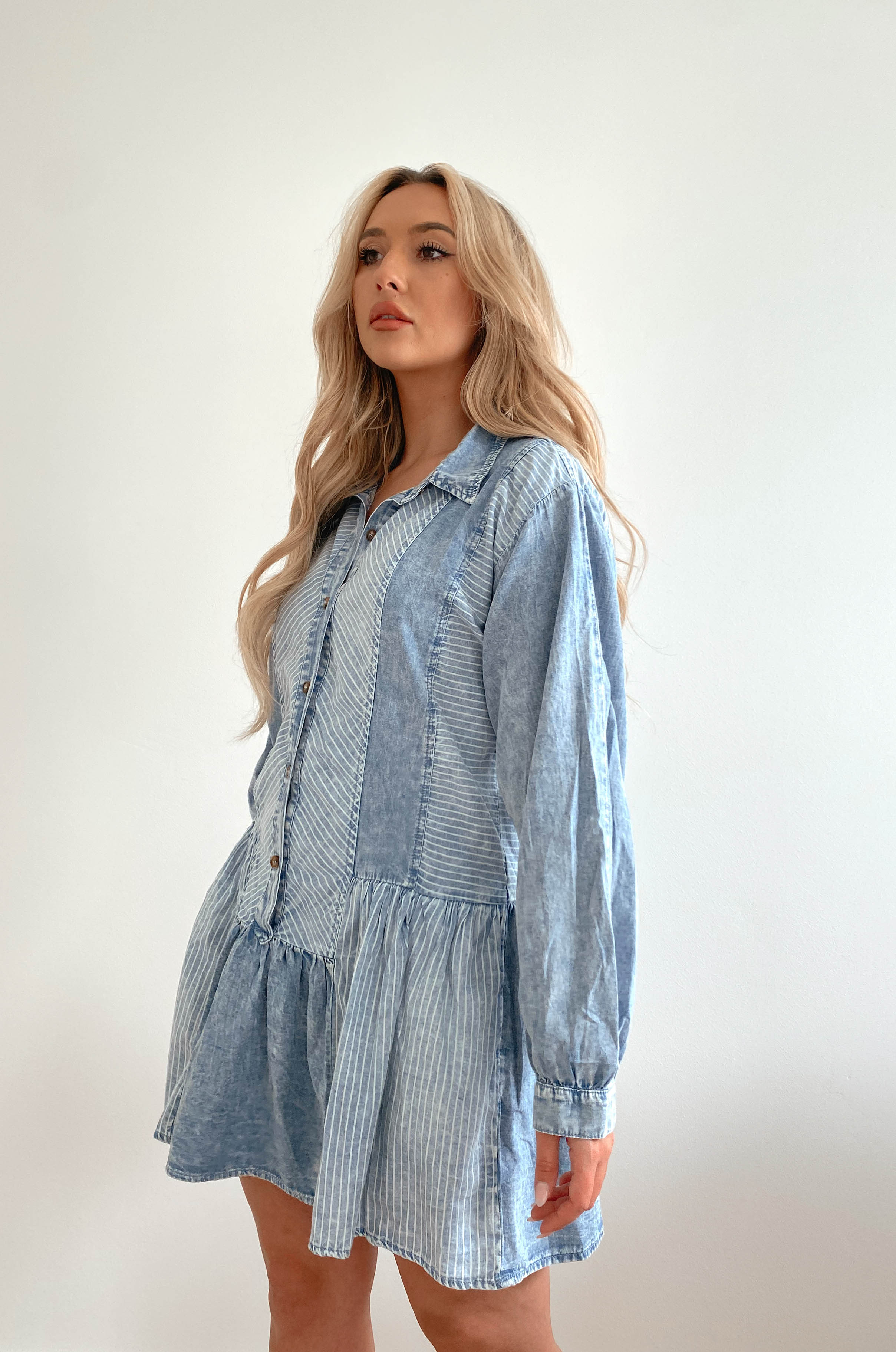 Emily Babydoll Denim Dress