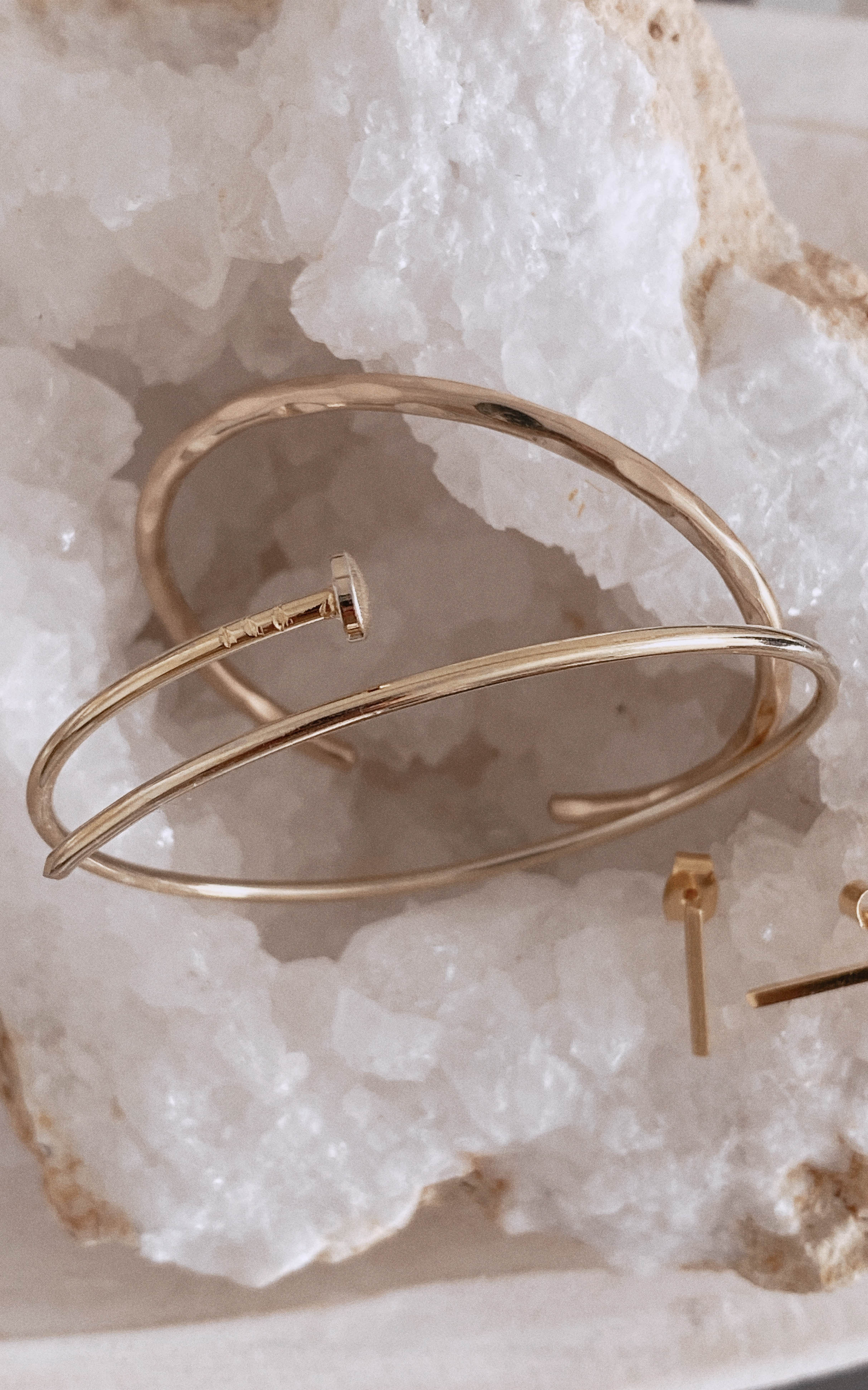 Golden Nail Bracelet