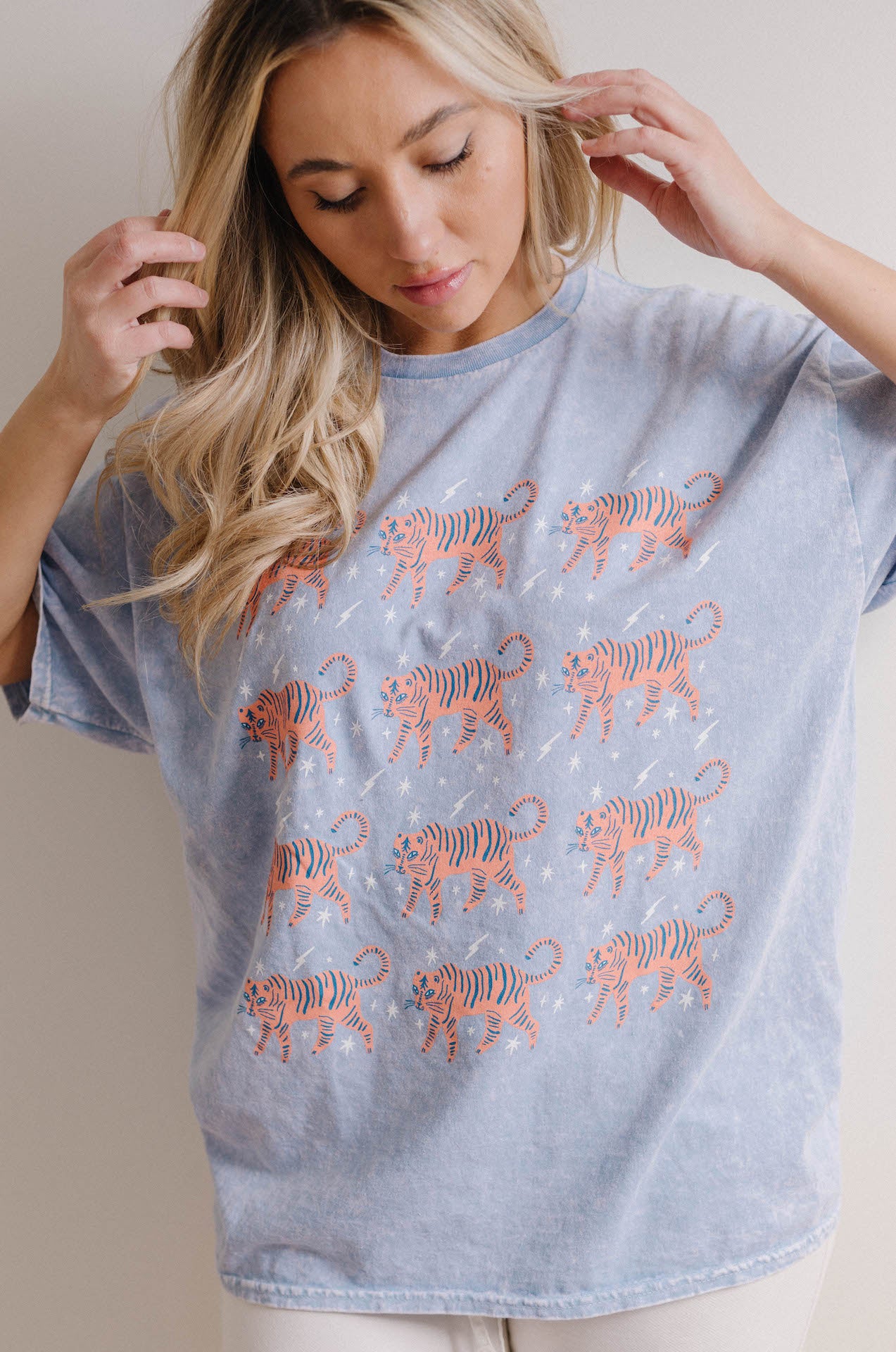 cute tigers graphic tee