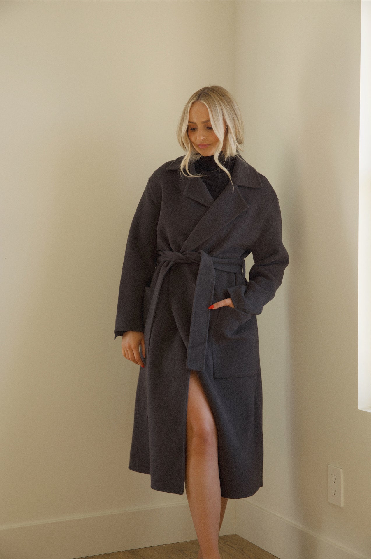 Oversized womens hot sale wool coat