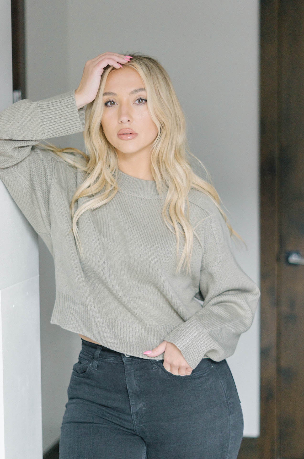 Charlie Knit Sweater - Olive