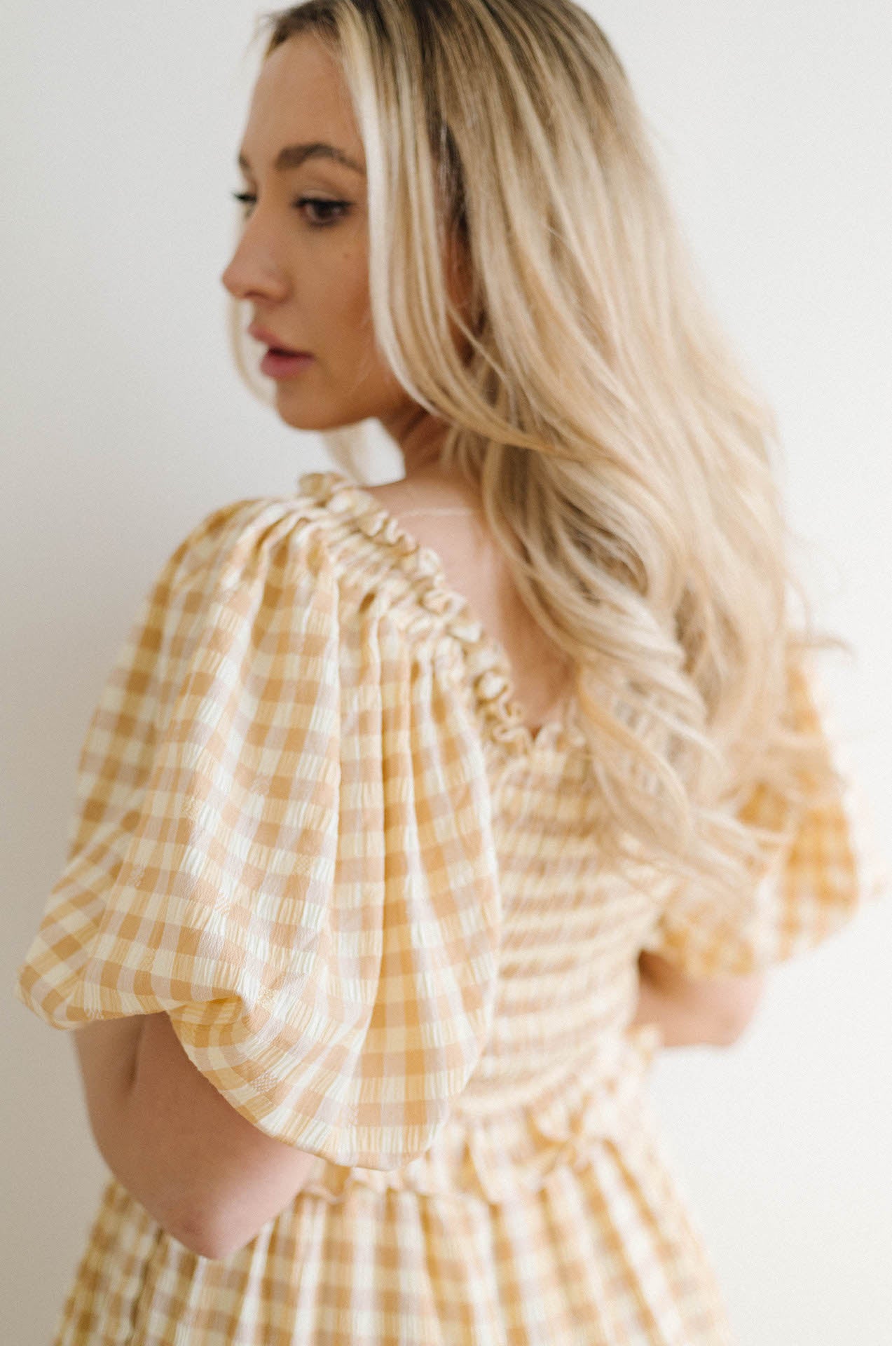 Dahlia Gingham Maxi Dress