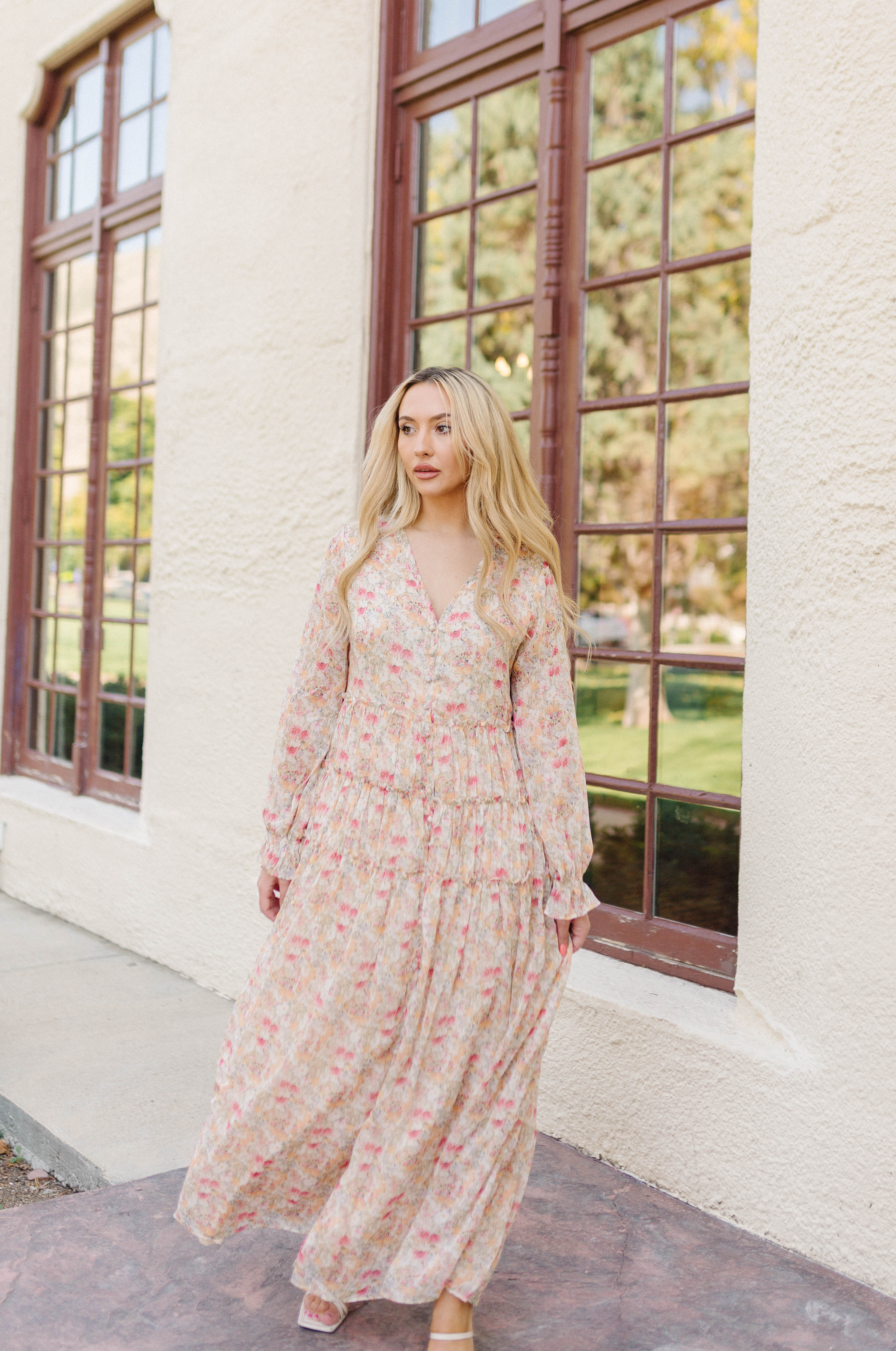 Zoey Floral Button Down Dress