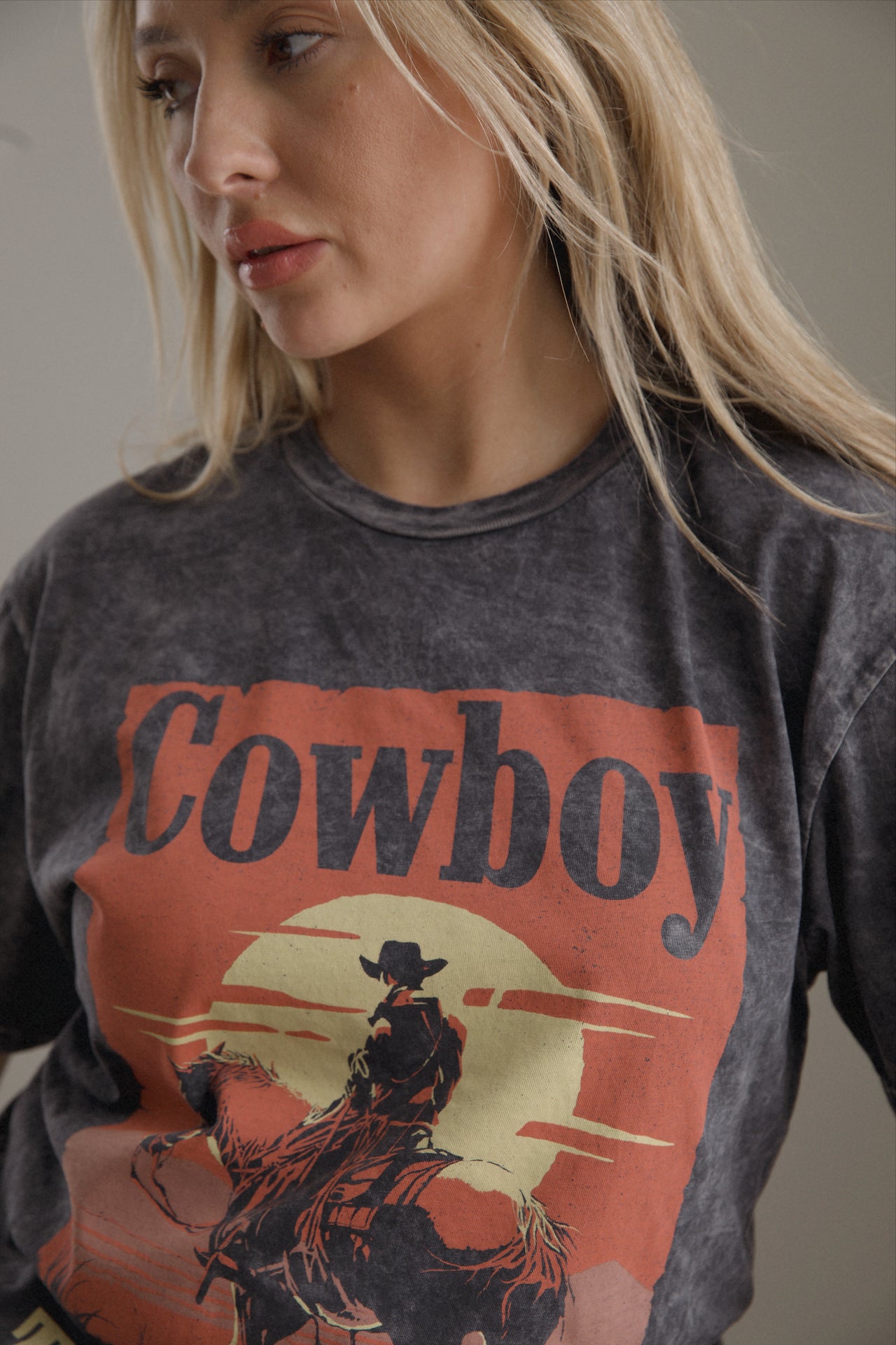 cowboy-take-me-away graphic tee