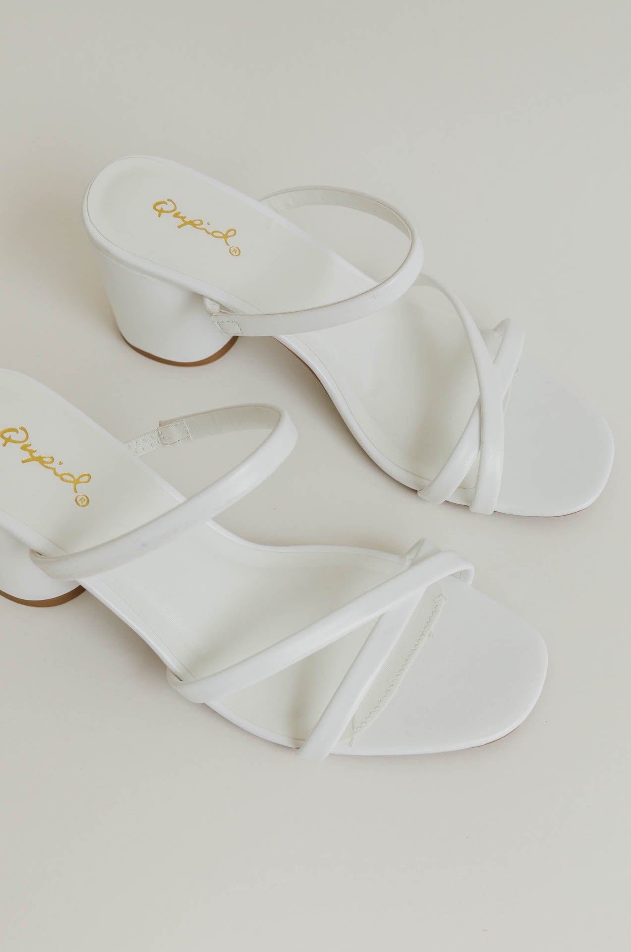 White sandals clearance heels